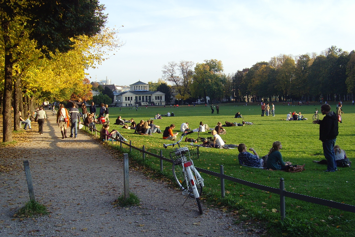 A park next to the University of Bonn