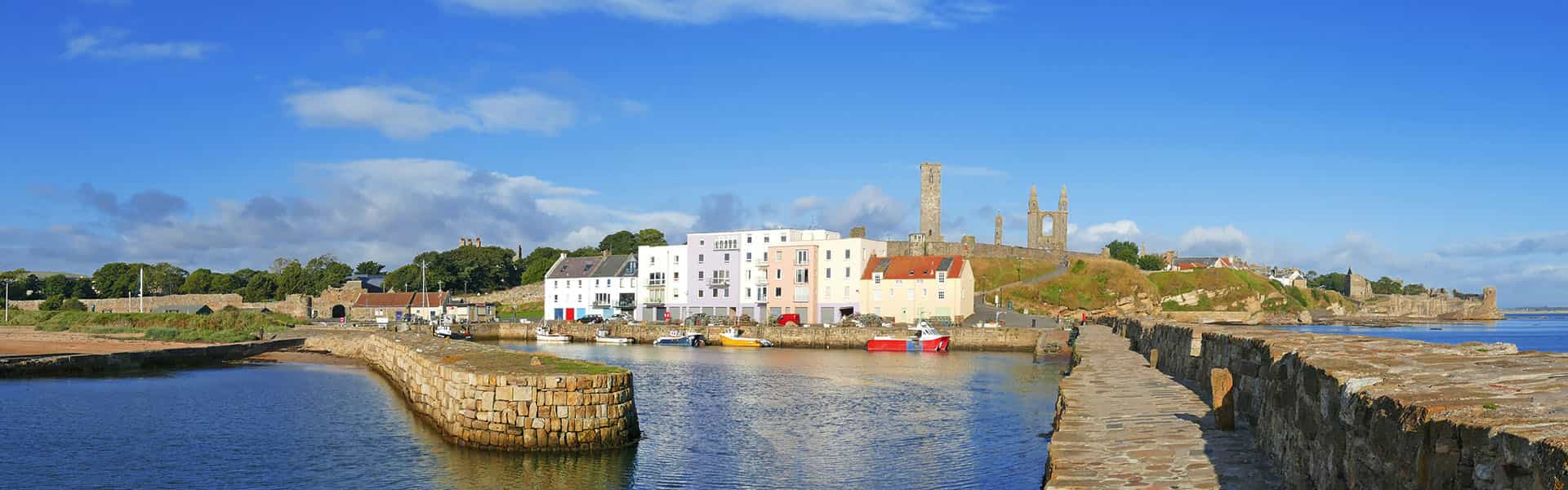 St Andrews Harbour and Cathedral
