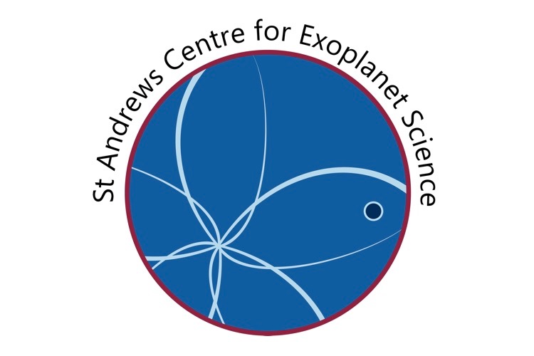 A blue circle surrounded by the centre's name.
